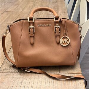 Michael Kors Brown Leather Satchel